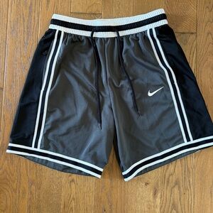 Nike Men's Black and Gray Athletic Shorts